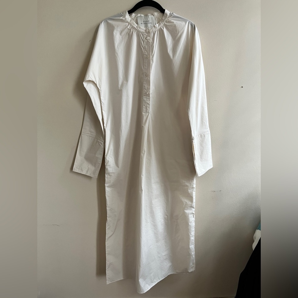 Studio Nicholson white shirt dress